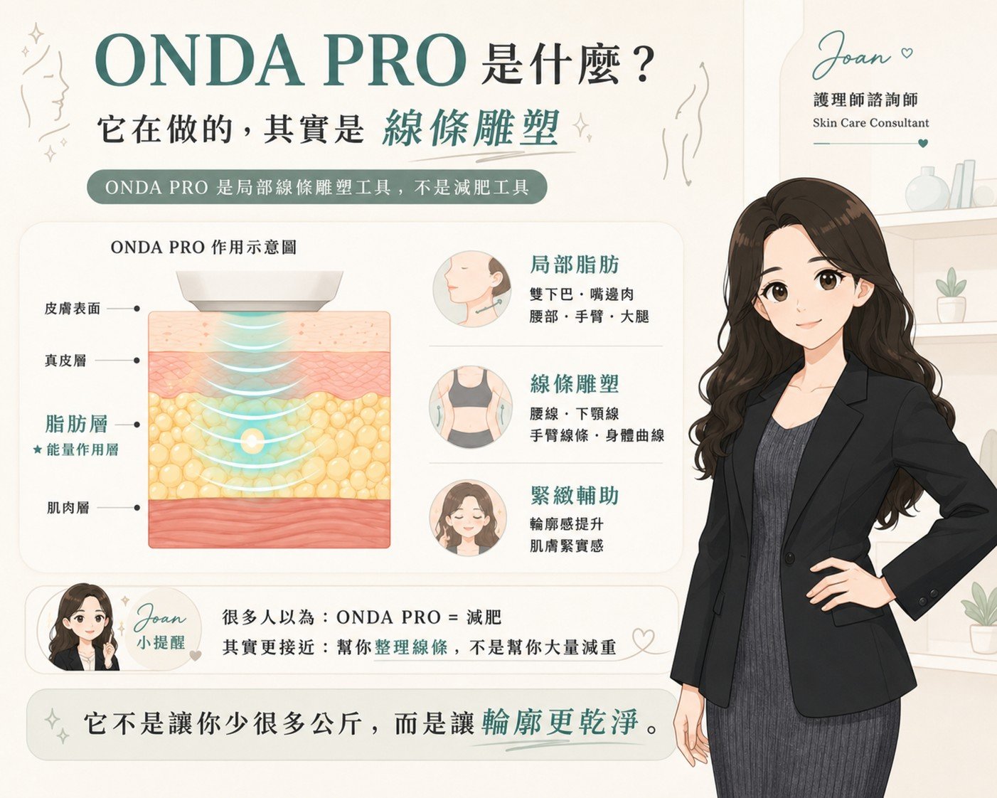 ONDA PRO 是什麼與作用層次說明圖