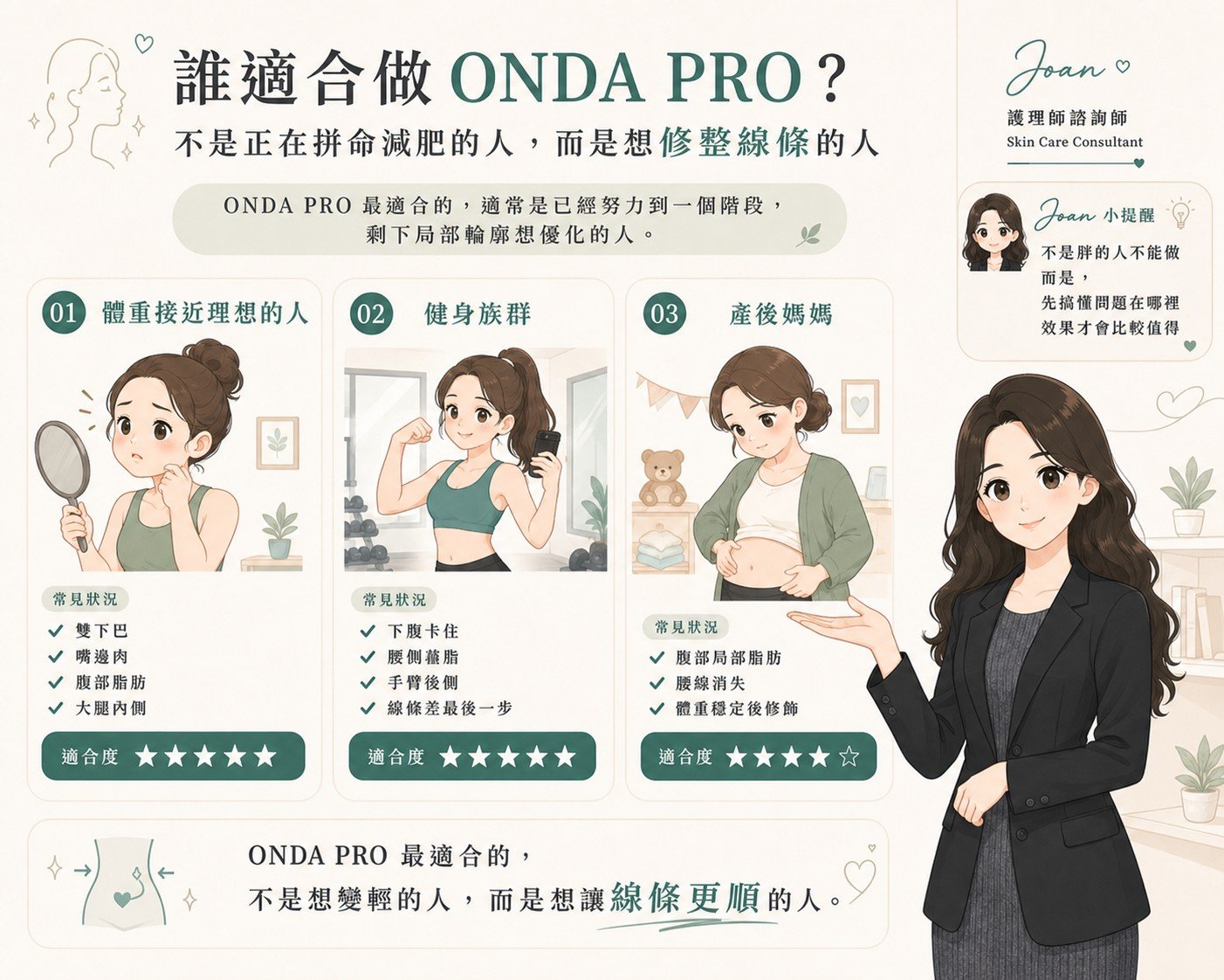 誰適合做 ONDA PRO 說明圖