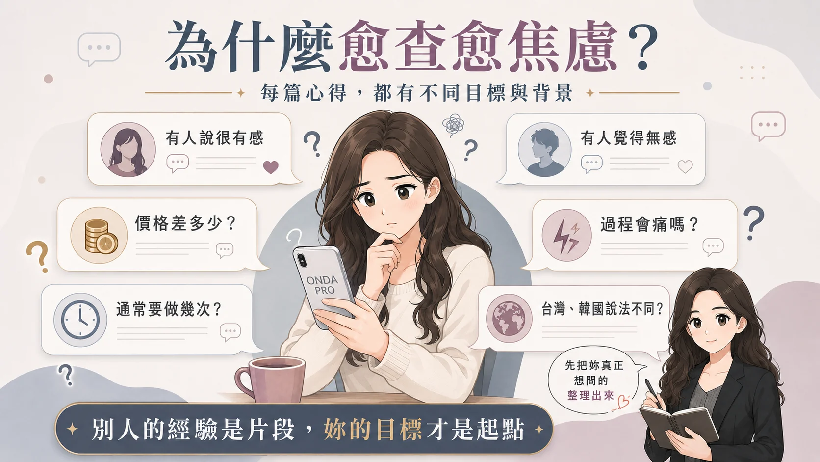 ONDA PRO 體雕最後一段：先確認妳想變成什麼樣子