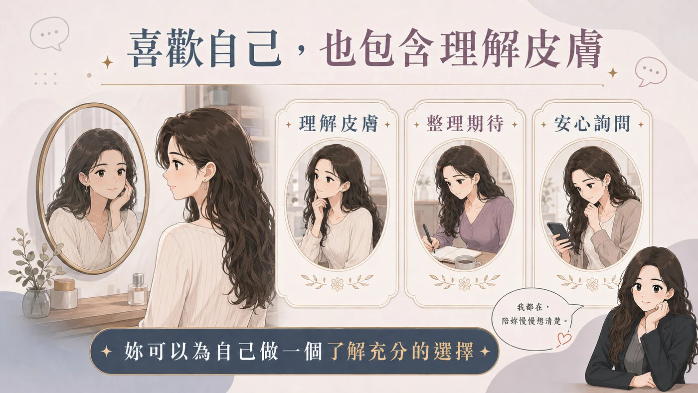 喜歡自己，也包含理解自己的皮膚
