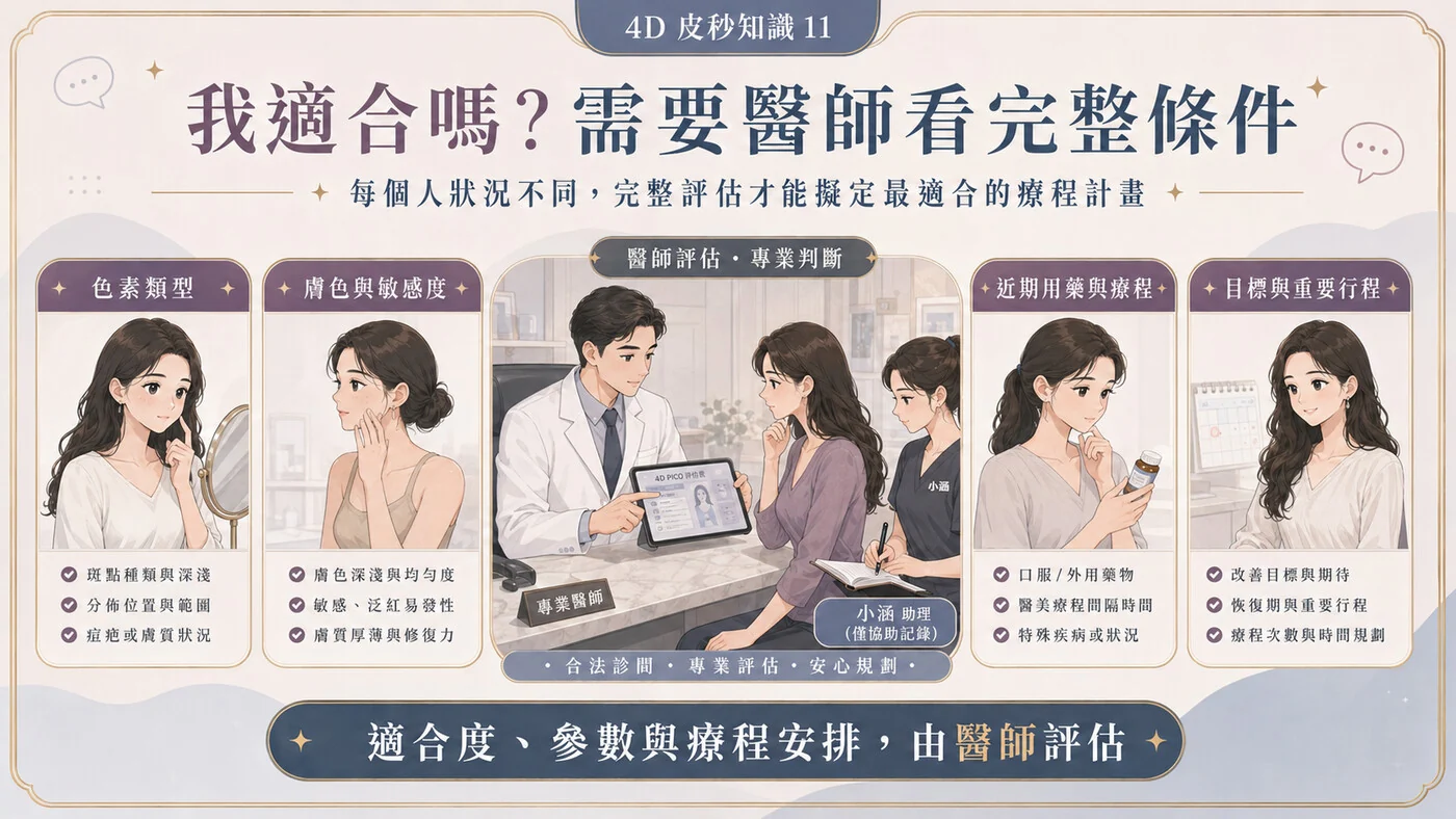 個人適合度需要醫師完整評估