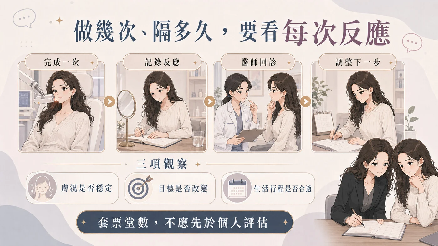 依每次反應調整次數與間隔