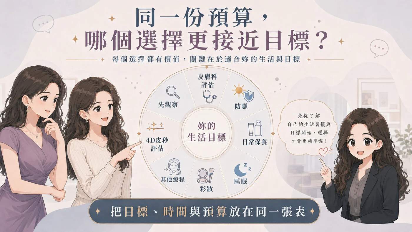 同一份預算的變美選擇
