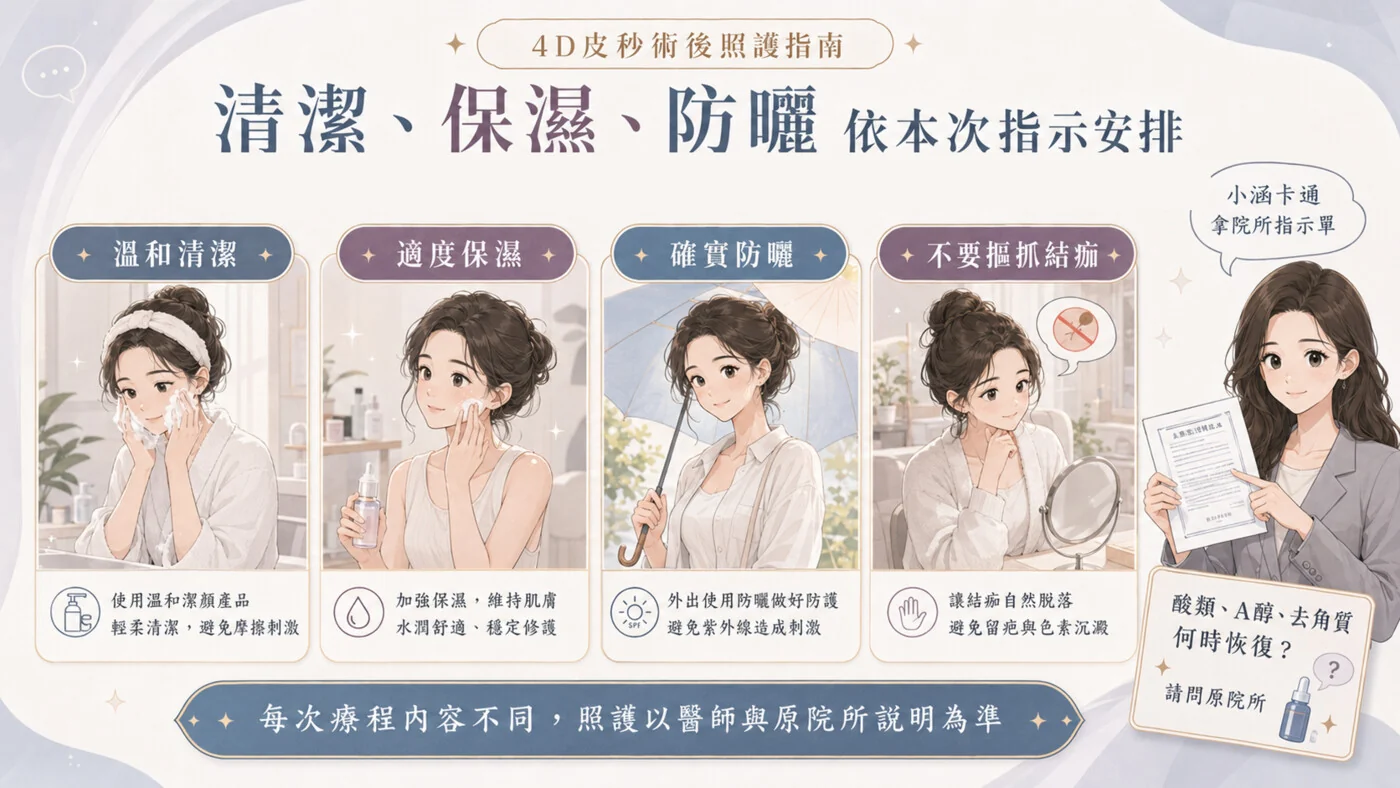清潔、保濕、防曬與居家照護