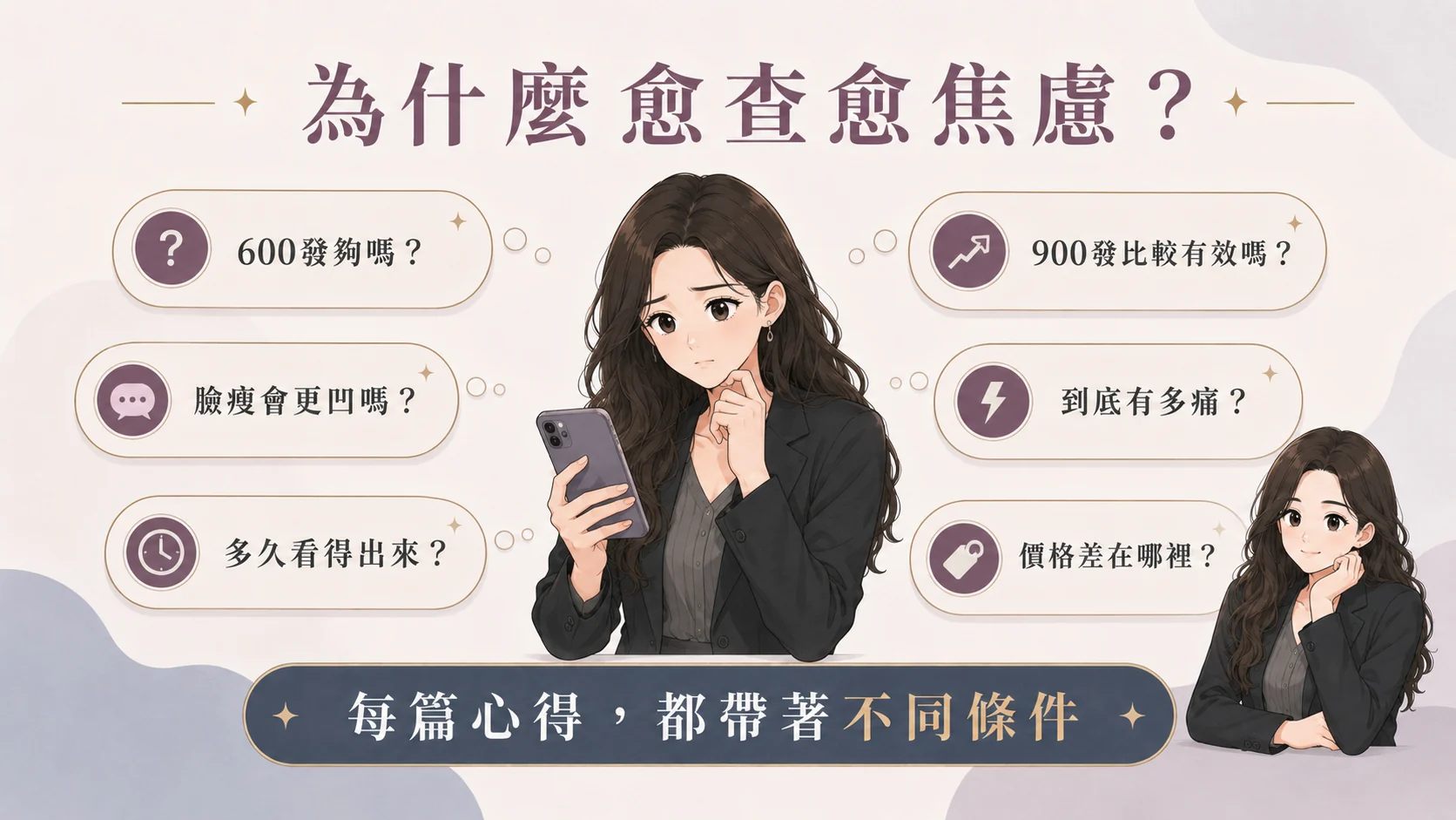 先整理目標，再理解療程數字