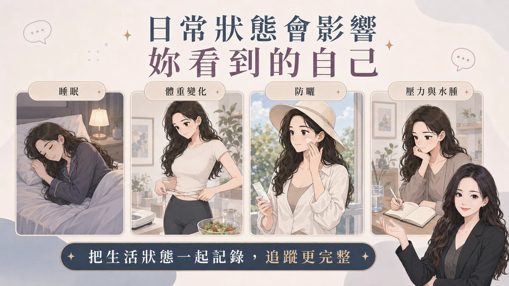 固定條件的療程前後照片紀錄