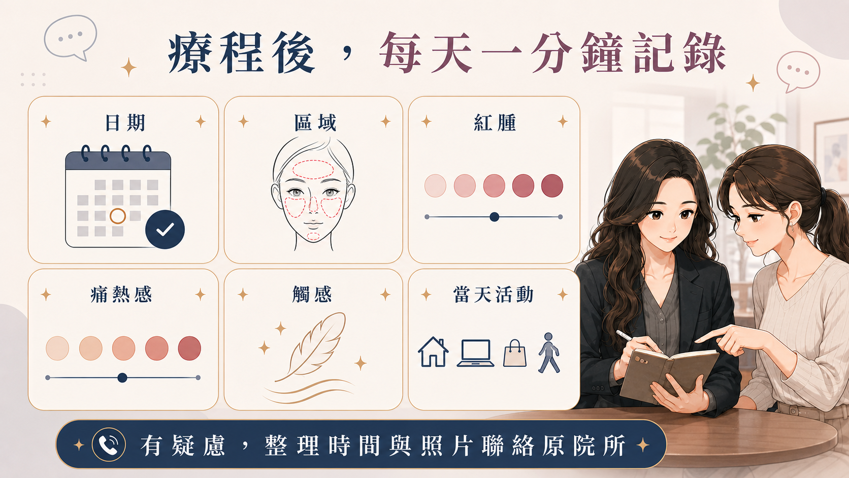 療程後每天一分鐘記錄表