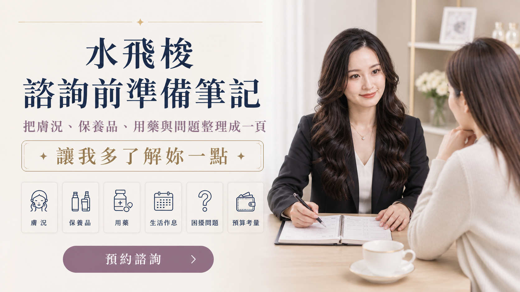 水飛梭諮詢前準備筆記